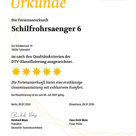 Ferienhaus Schilfrohrsaenger 6 Fuhlendorf  Buitenkant foto